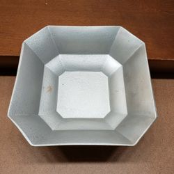 Pottery Barn Metal Octagonal Footed Dish 