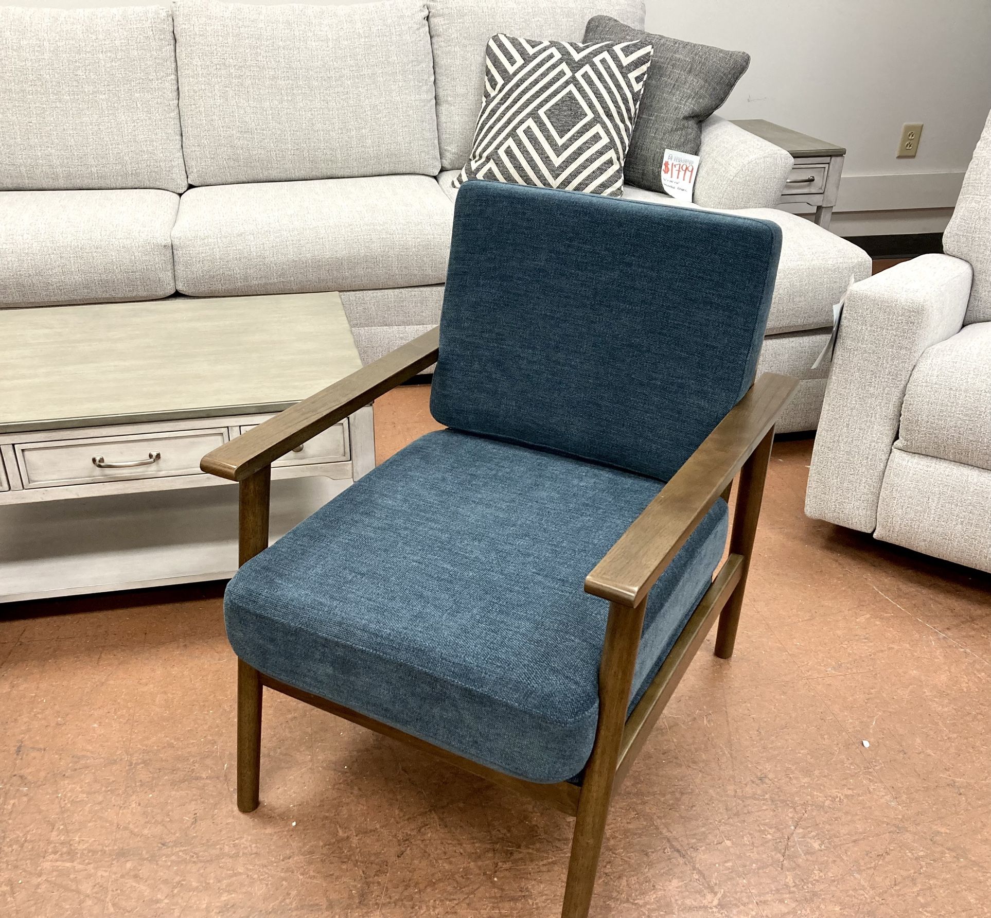 New Blue Accent Chair