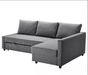Sleeper sectional,3 seat w/storage, Skiftebo dark gray