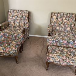 Armchairs With Ottoman 