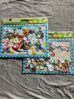 2 sets of Mariokart kids puzzle