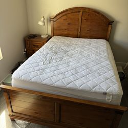Complete Full Size Bedroom Set – Bed Frame w/ Storage, Mattress, Nightstand & Dresser