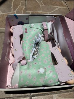 Impala Lightspeed Inline Skates – Mint Flower Power, Women’s US 8
