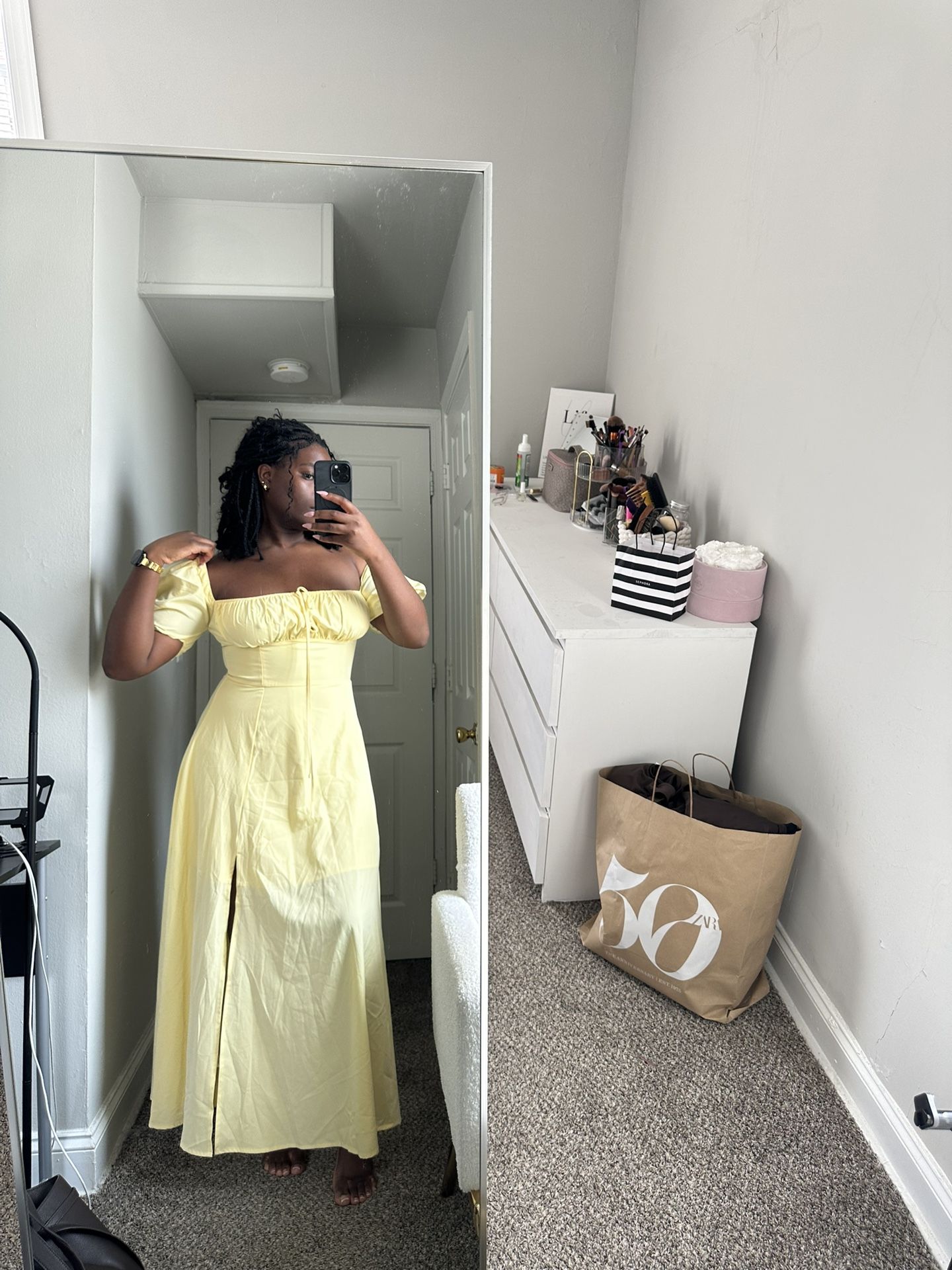 Butter Yellow Dress