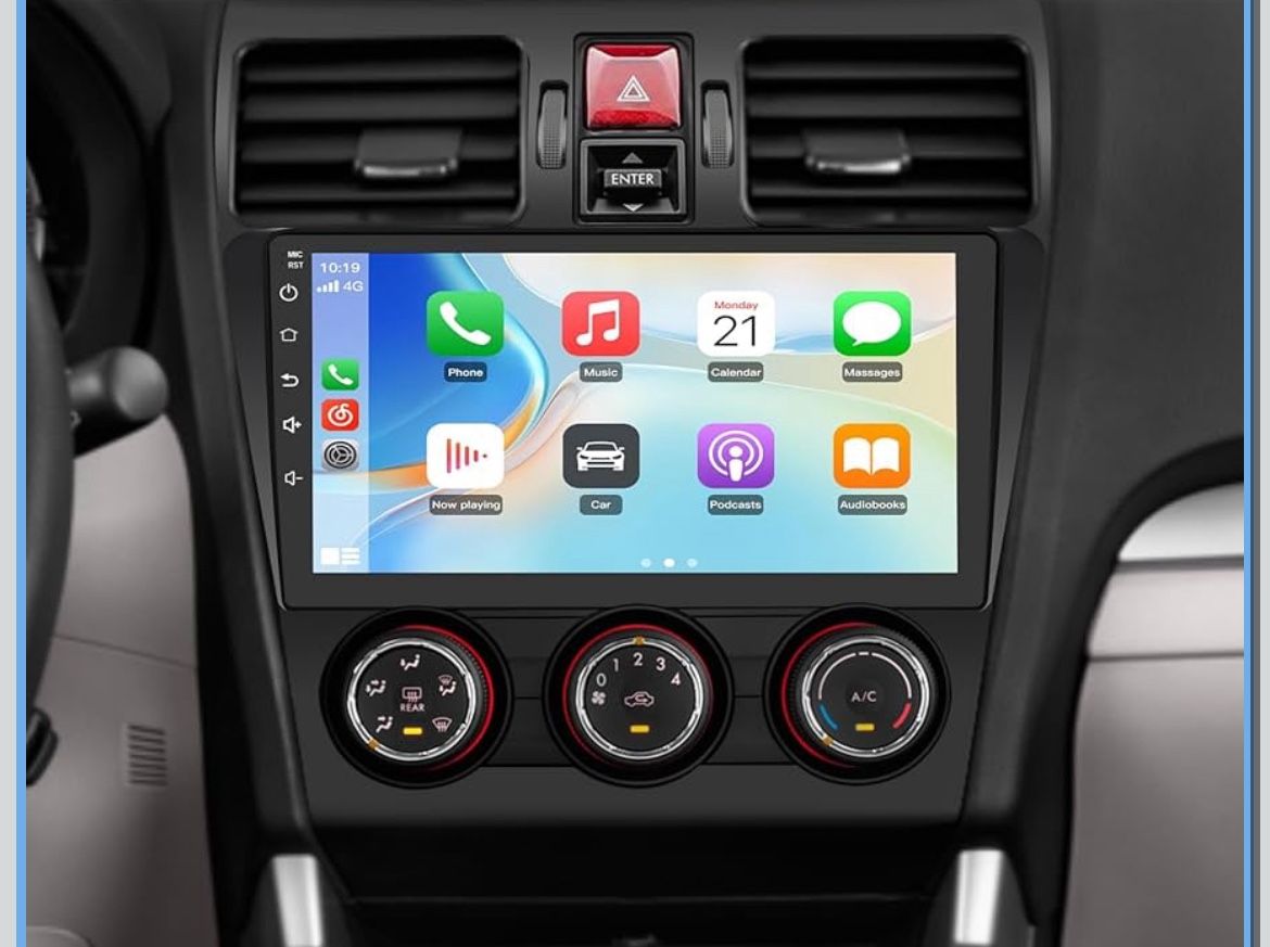 9” Touchscreen Subaru Forester WRX Impreza 2013 2014 2015 with CarPlay Android Auto Bluetooth GPS