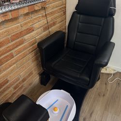 Pedicure chair no plumbing