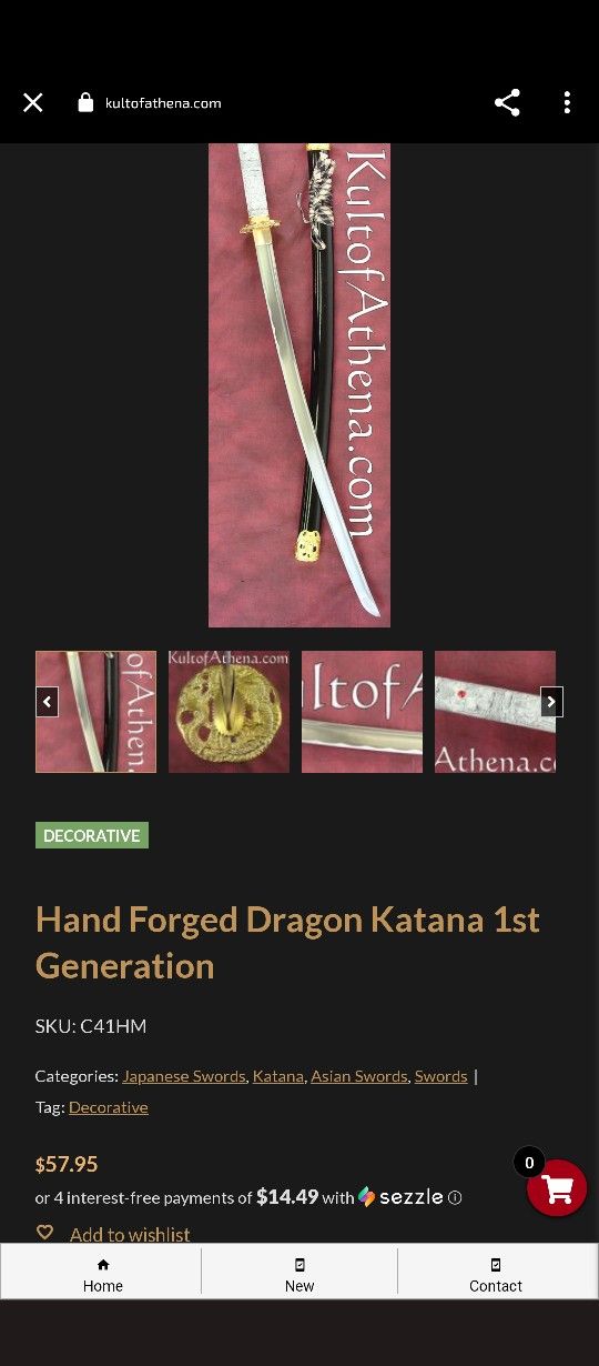 Hand Forged Dragon Katana First Edition