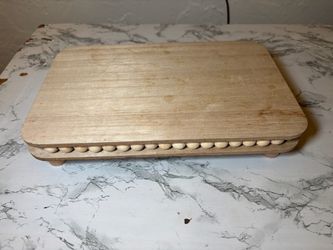 Wooden Beaded Decorative Riser Stand