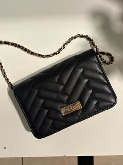 Black bebe cross body bag