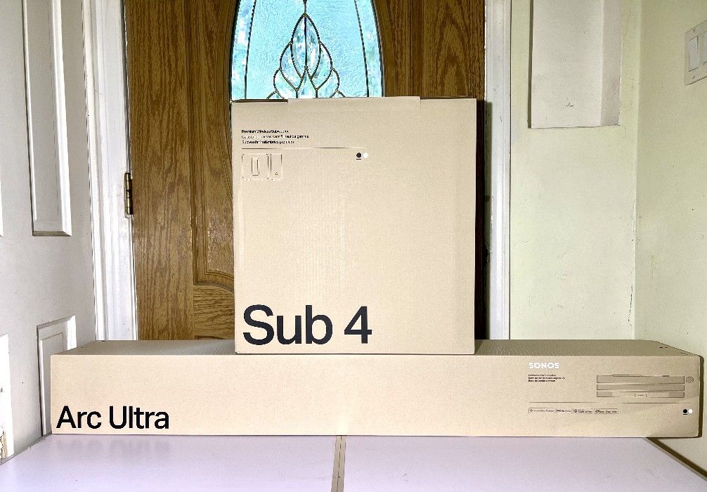 Sonos Arc Ultra Just Came Out With Latest Arc Ultra Version 2 Brand New Sealed And Sub 4 Generation 4 Subwoofer Latest Sub Brand New Sealed Black