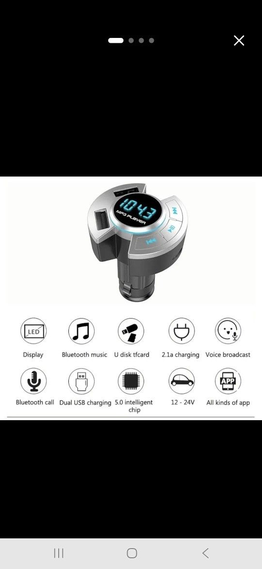 BT17 Car Bluetooth Fm Transmitter