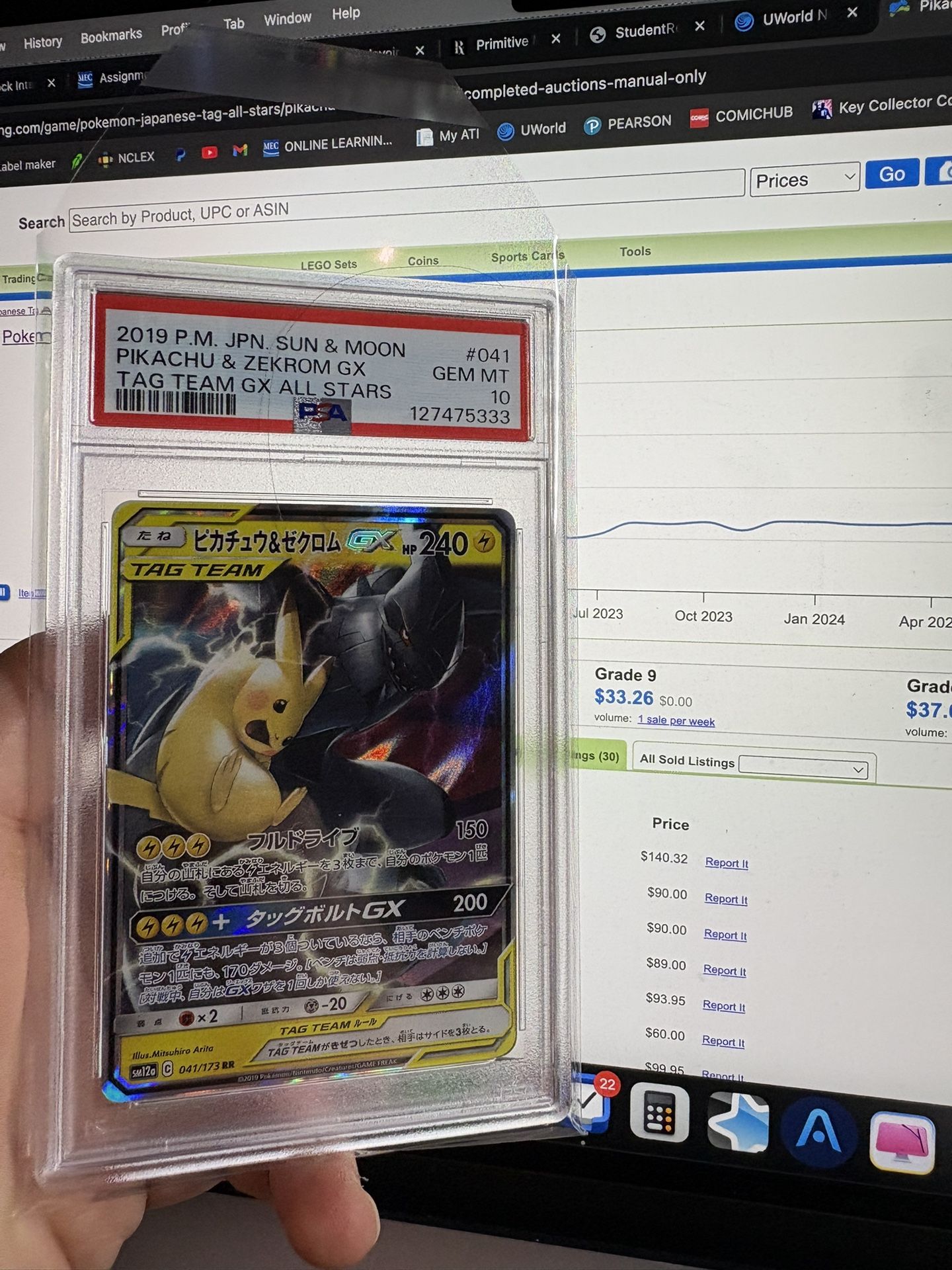 Pikachu And Zekrom JP PSA10