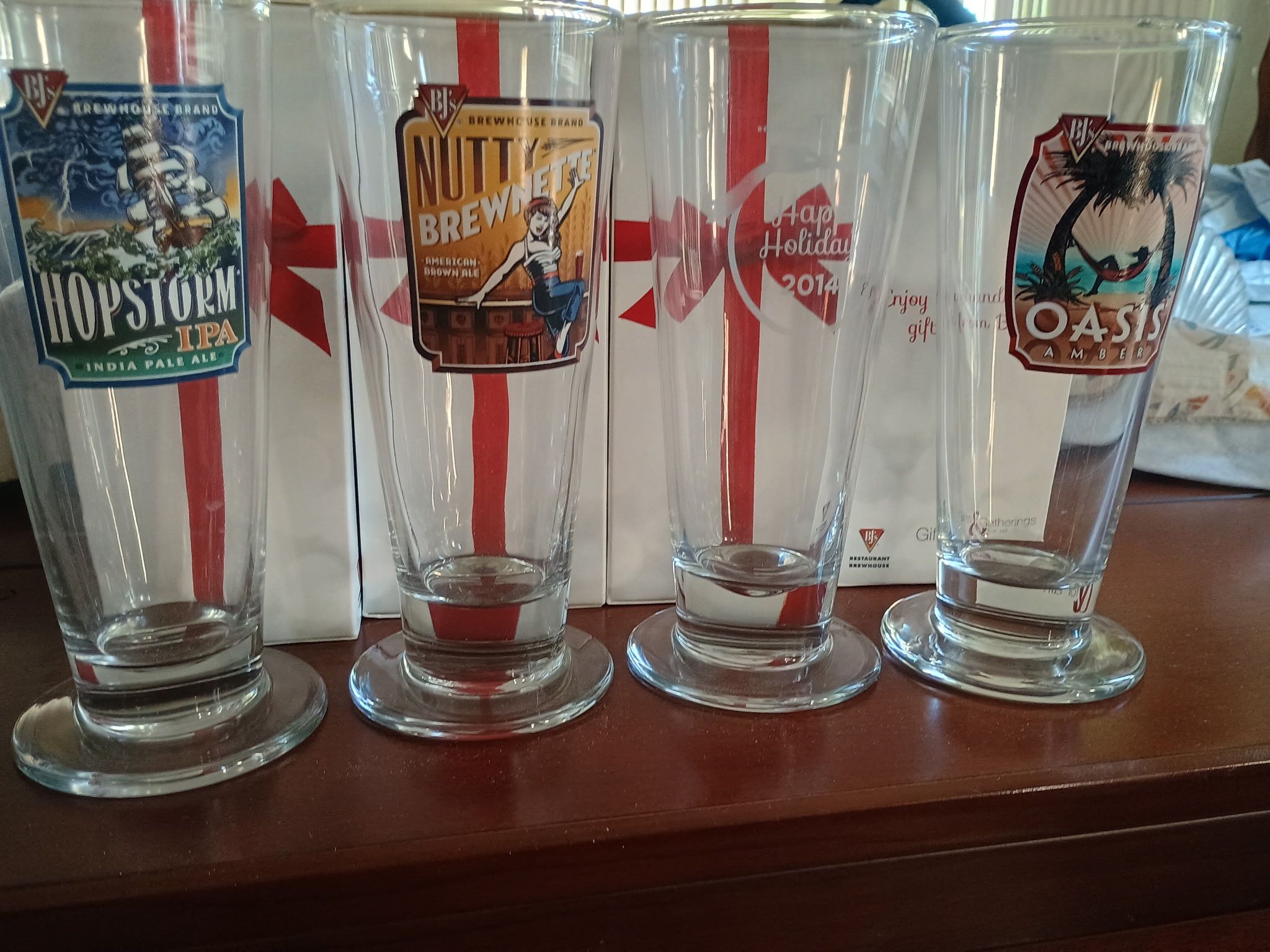 BJ's Restaurant Brew house Pilsner glass