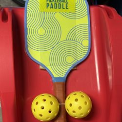 Pickelball Bat / racquet With 2 Outdoor Balls