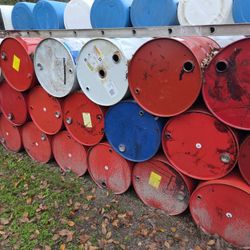 55 Gallon (As Is) Metal Barrels 