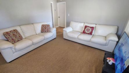 2 Leater sofas