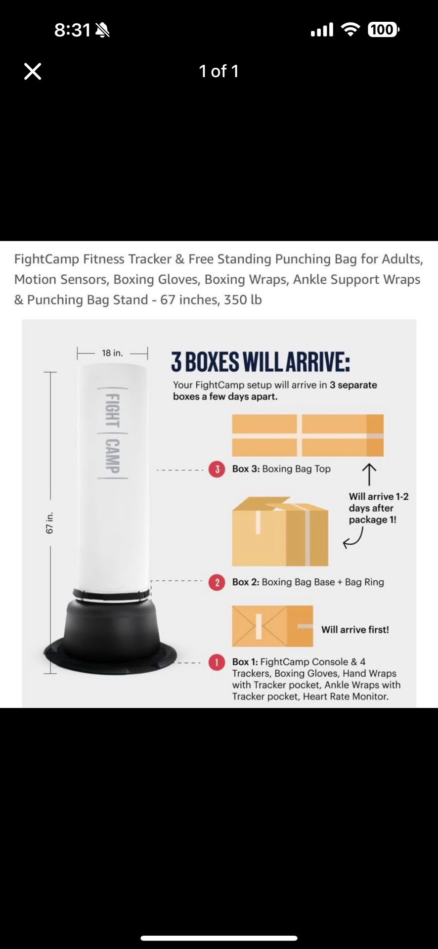 Fight Camp Punching Bag