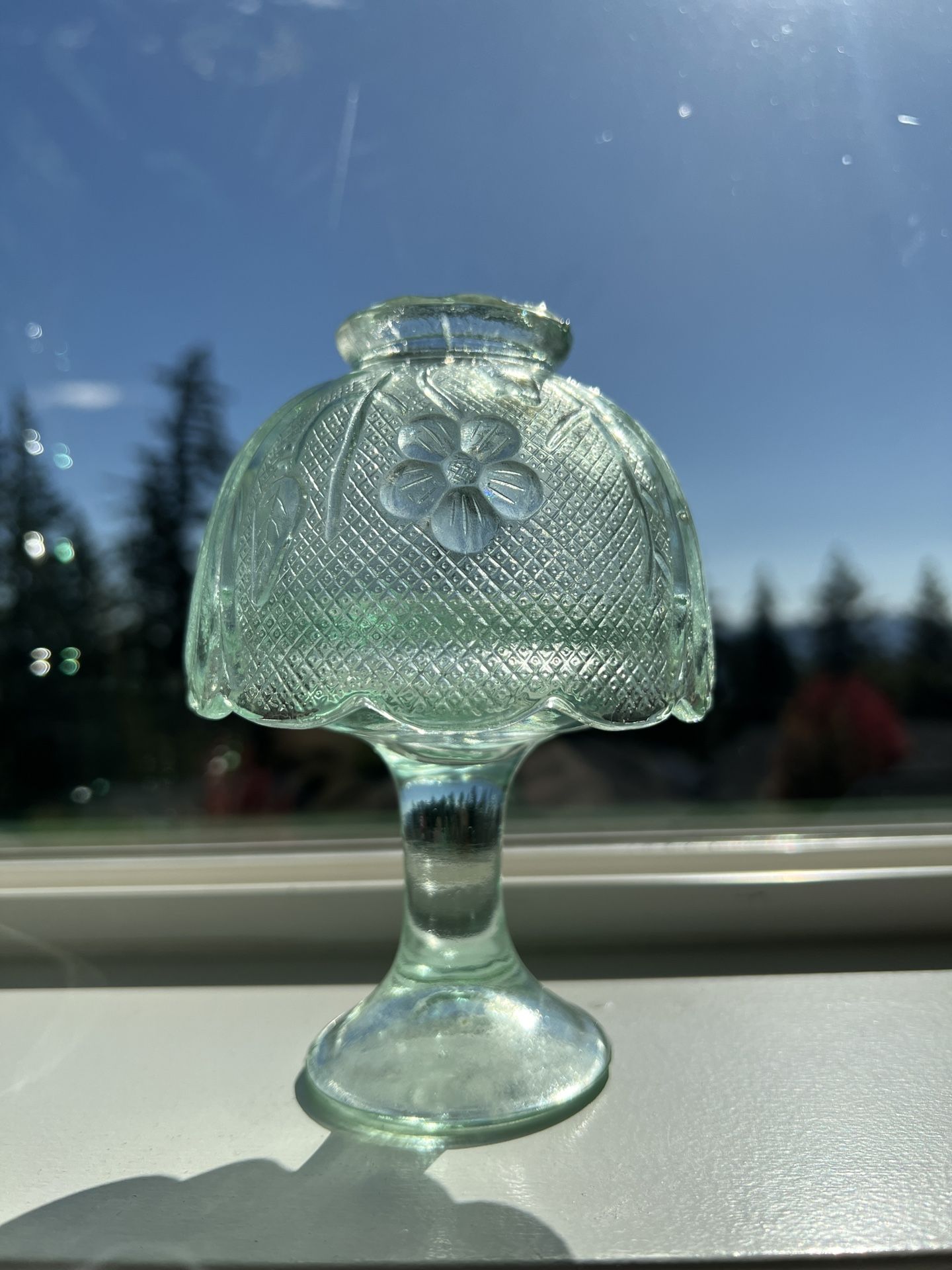 *Pending* Vintage Mint Green Fairy Lamp