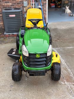 John Deere riding lawnmower