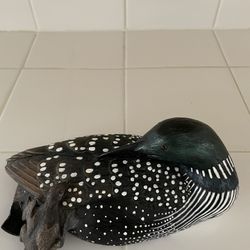 Heritage Decoys Loon With Chick By JB Garton