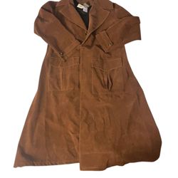 Harry Potter Hagrid Costume -Heavy Brown Velvet Coat Mens 4XL No Vest