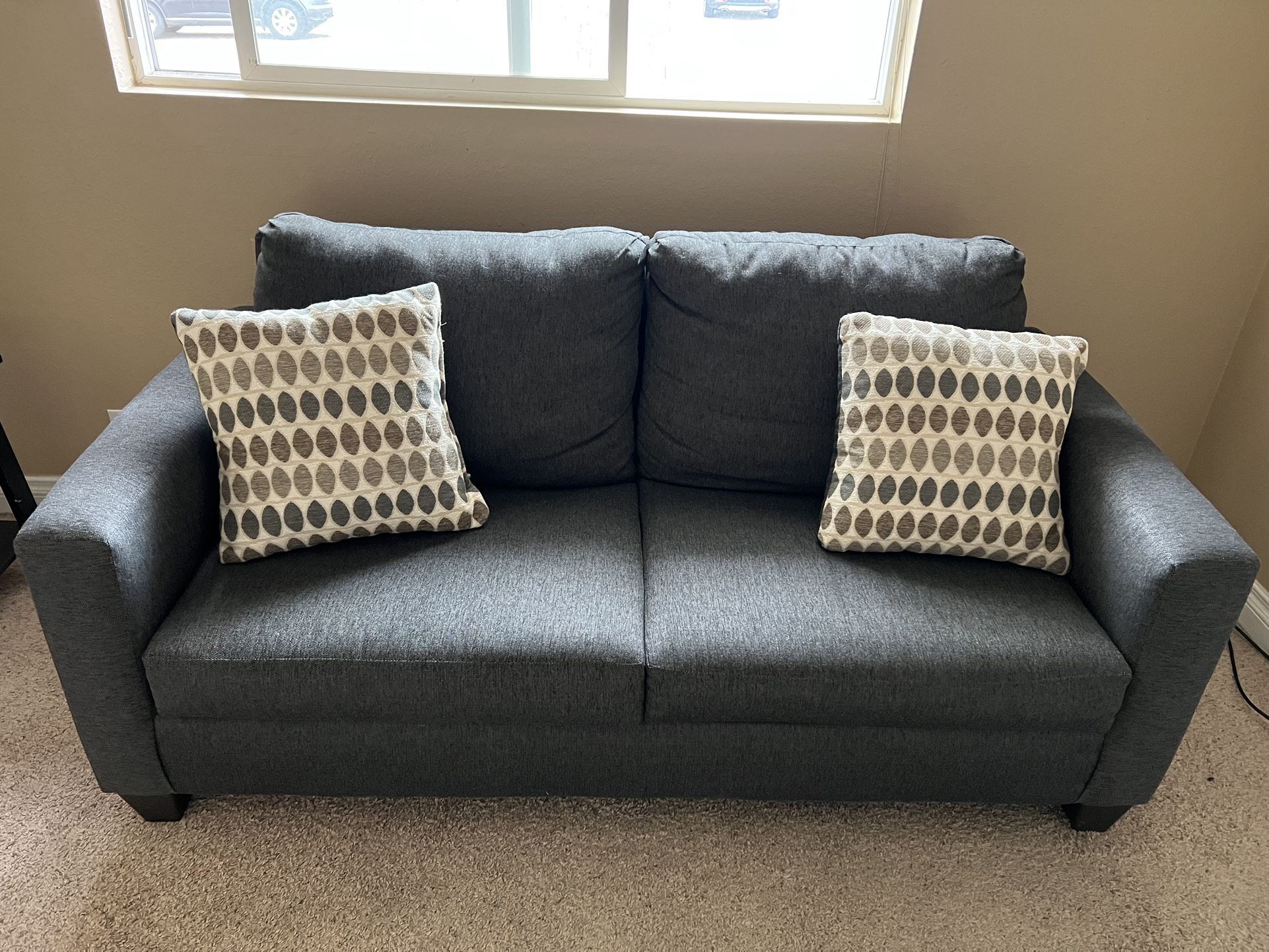 Grey Loveseat Sofa 