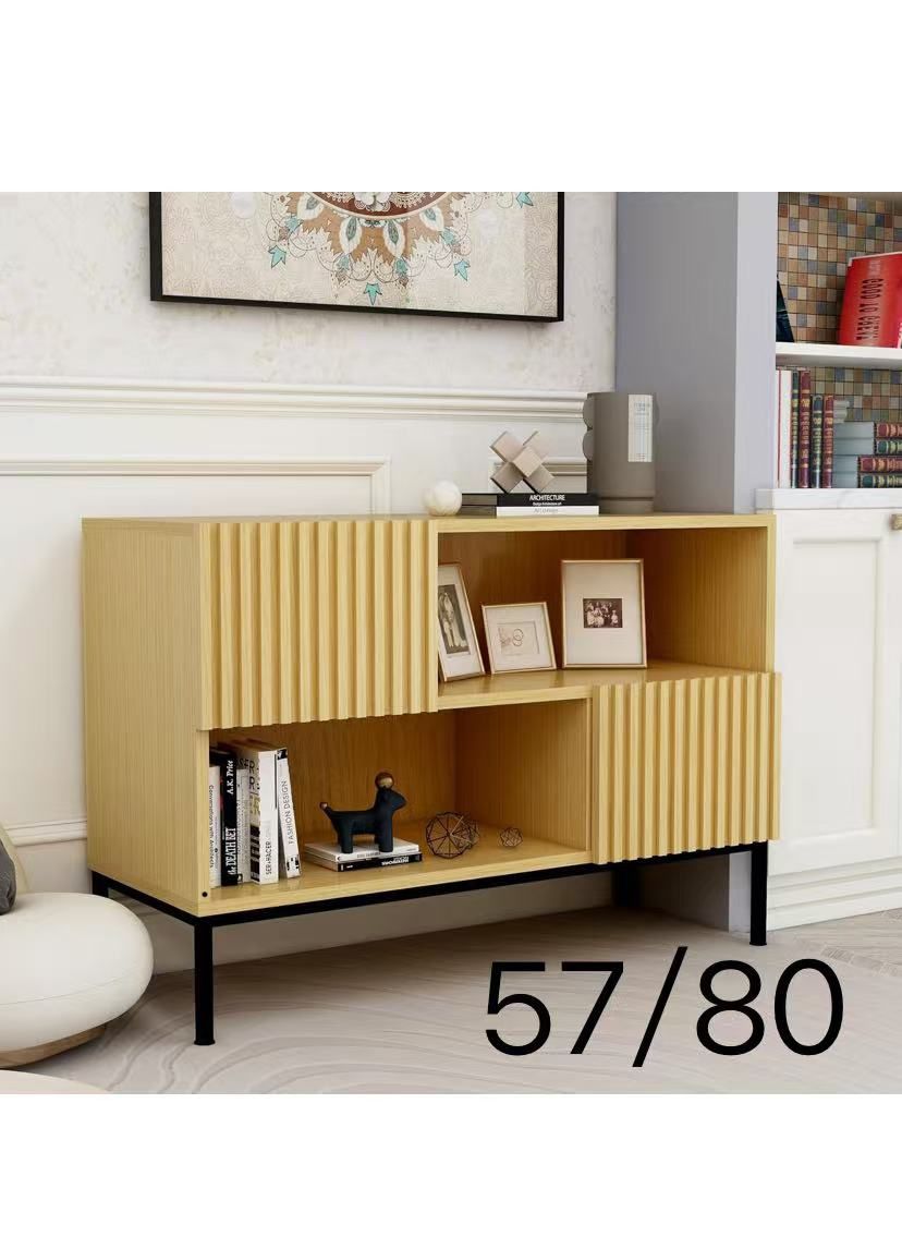Grain Door Sideboard Buffet Cabinet with Storage, Console Table for Living Room, Dining Room, Kitchen