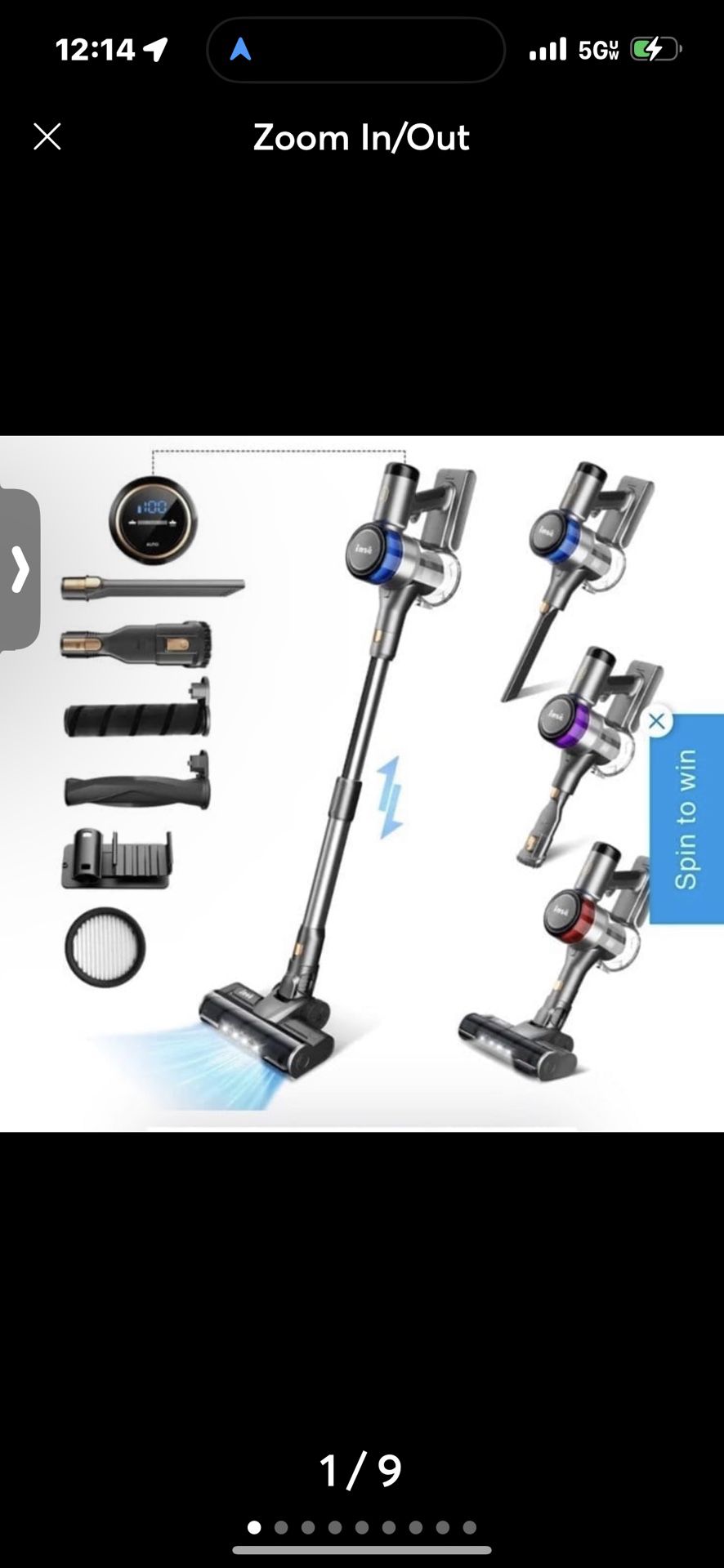 INSE S9 Cordless Stick Vacuum