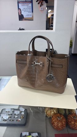 Michael Kors Crocodile Embossed Tote Bag