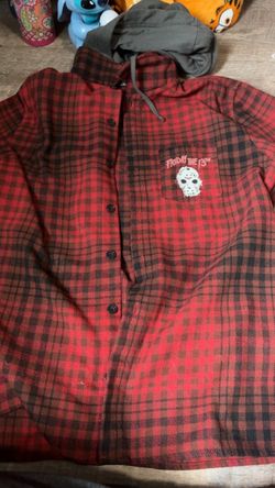 Friday the 13th Hooded Flannel Shirt