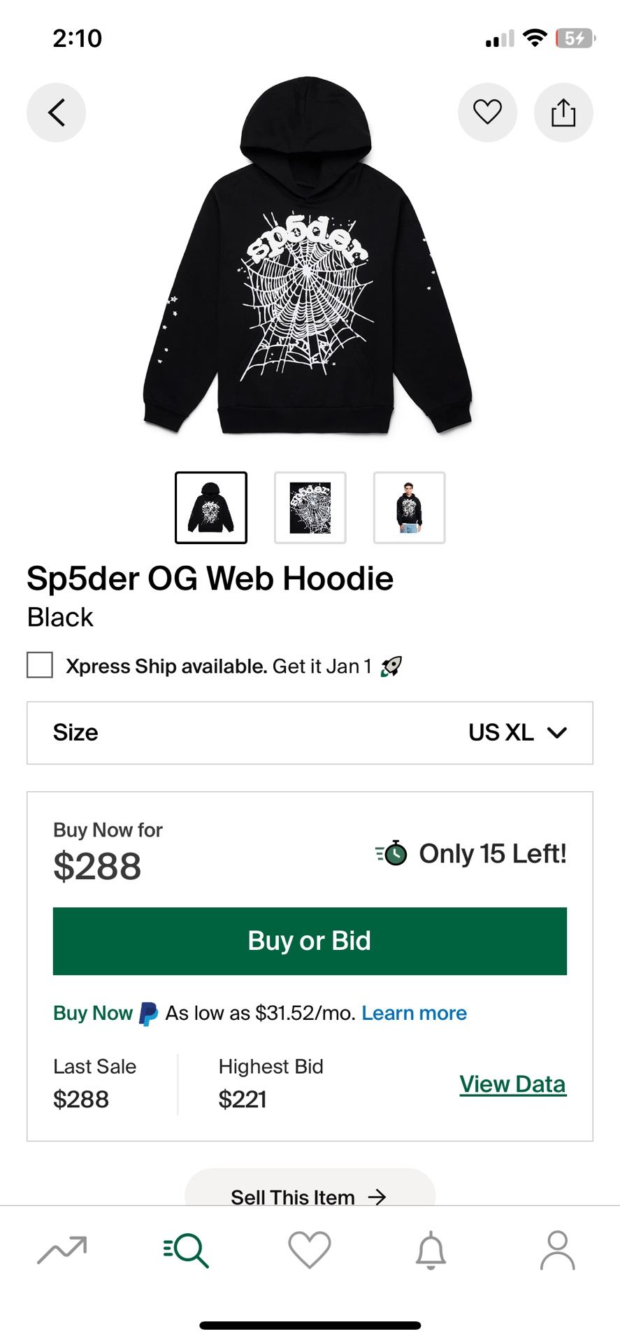 Sp5der Hoodie High Quality