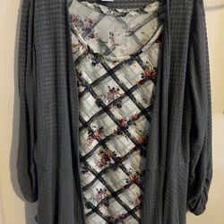 Time & Tru ladies XL long sleeve blouse