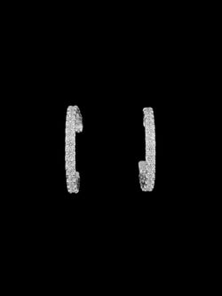 Silver hoop earrings 