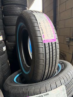 205/75/14 Nexen white wall 4 new tires installed and balanced included