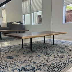 Modern Solid Wood Coffee Table – Minimalist Style (58” x 28” x 12”)