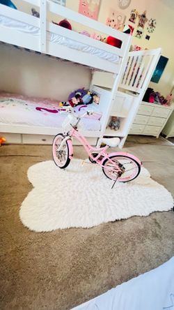 Used Pink Girls' Bike with Basket