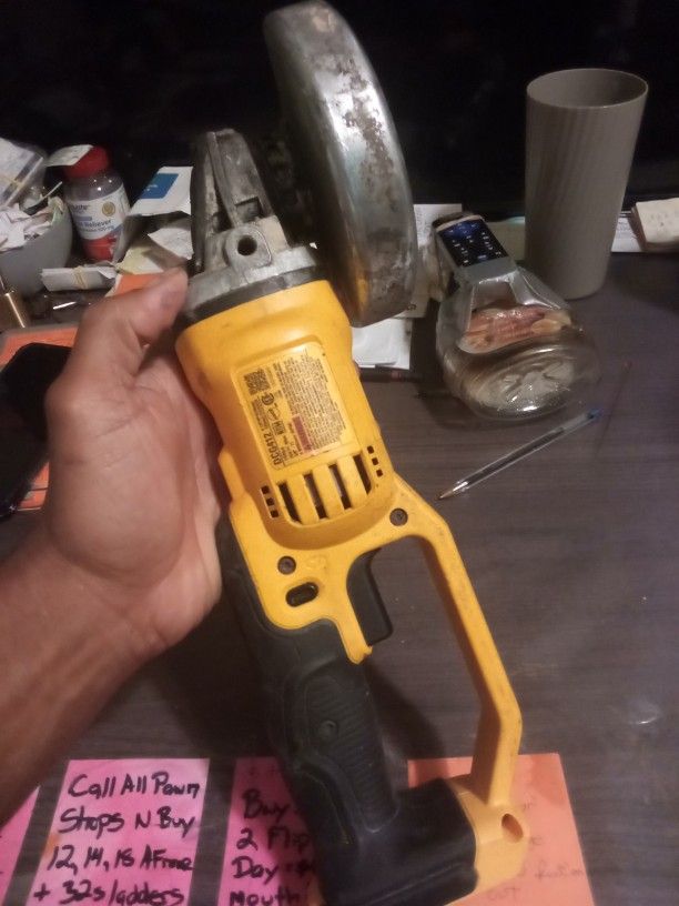 4 Inch DeWalt Battery Operated Grinder $120