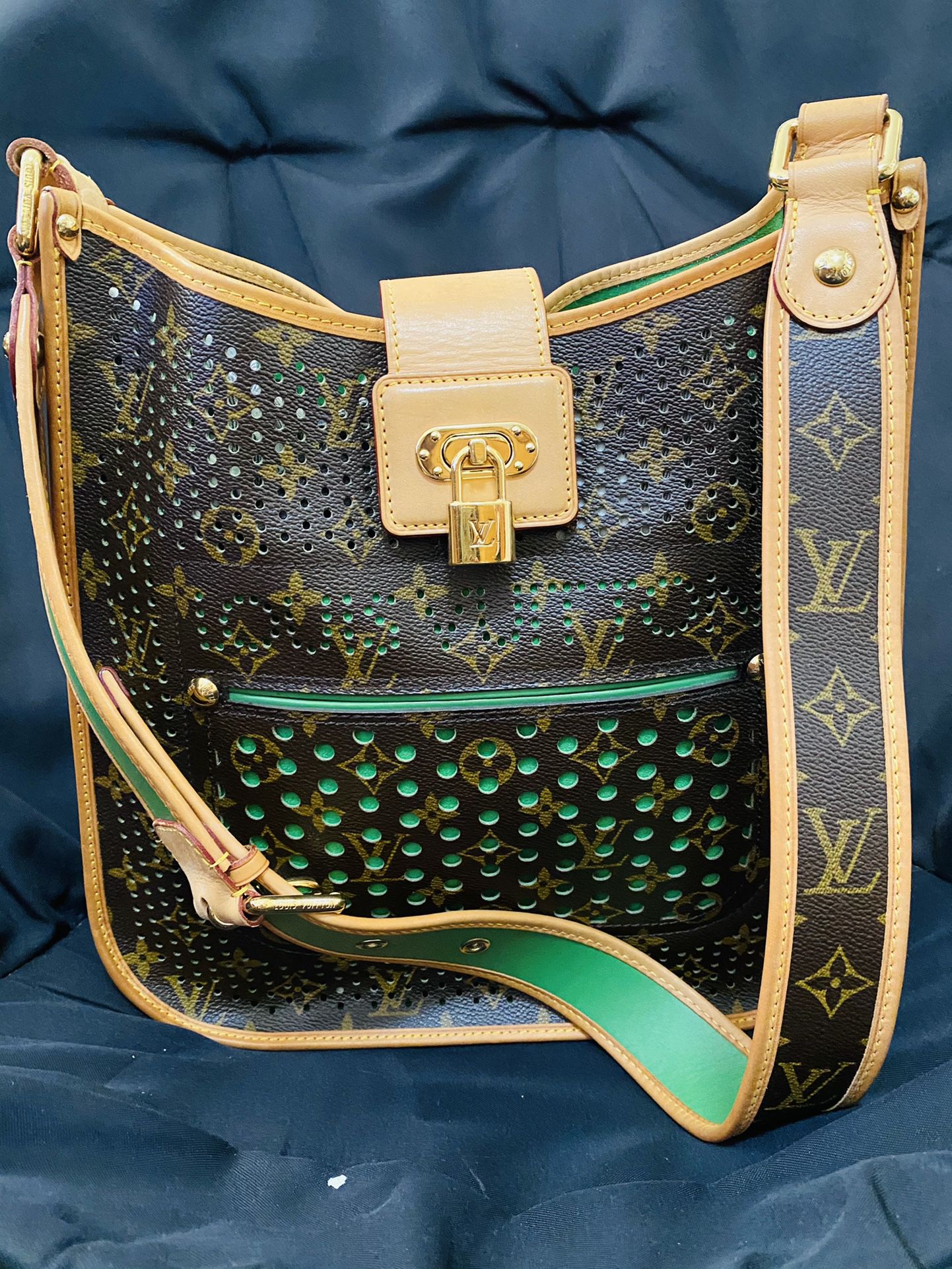 Louis Vuitton Perforated Mussette Shoulder Bag