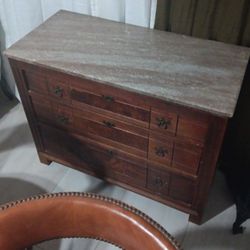 Furniture with marble top antique 