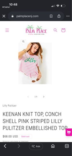 Lilly Pulitzer Beaded Shirt