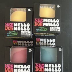 NeeDoh Mello Mallo Squishy Stress Fidget Color Changing Marshmallow - ALL COLORS