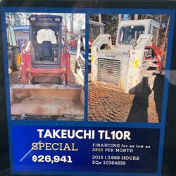 2015 Takeuchi TL10R Skid Steer