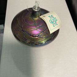 Beautiful Oil Lamp From The Glass Eye Made Of Mount Saint Helens Glass