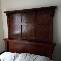 Brown Wood Head And FOOT Board