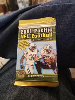 2001 Topps Football & Pacific Factory Sealed Brand New NFL Pack Cards