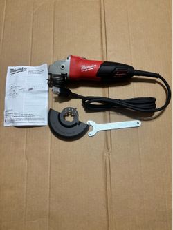 Milwaukee 7 AMP Corded 4-1/2 In Small Angle Grinder With Sliding Lock- On Switch