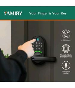 YAMIRY Smart Door Lock ( Brand New, In Box ) For $30