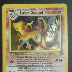 Blaine’s Charizard 002/132 Pokemon Gym Challenge