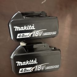 Batería Makita 18v 4 Ah Nuevas $90 Por Las 2 Precio Firme 