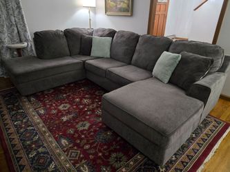 Gray Ashley sectional couch
